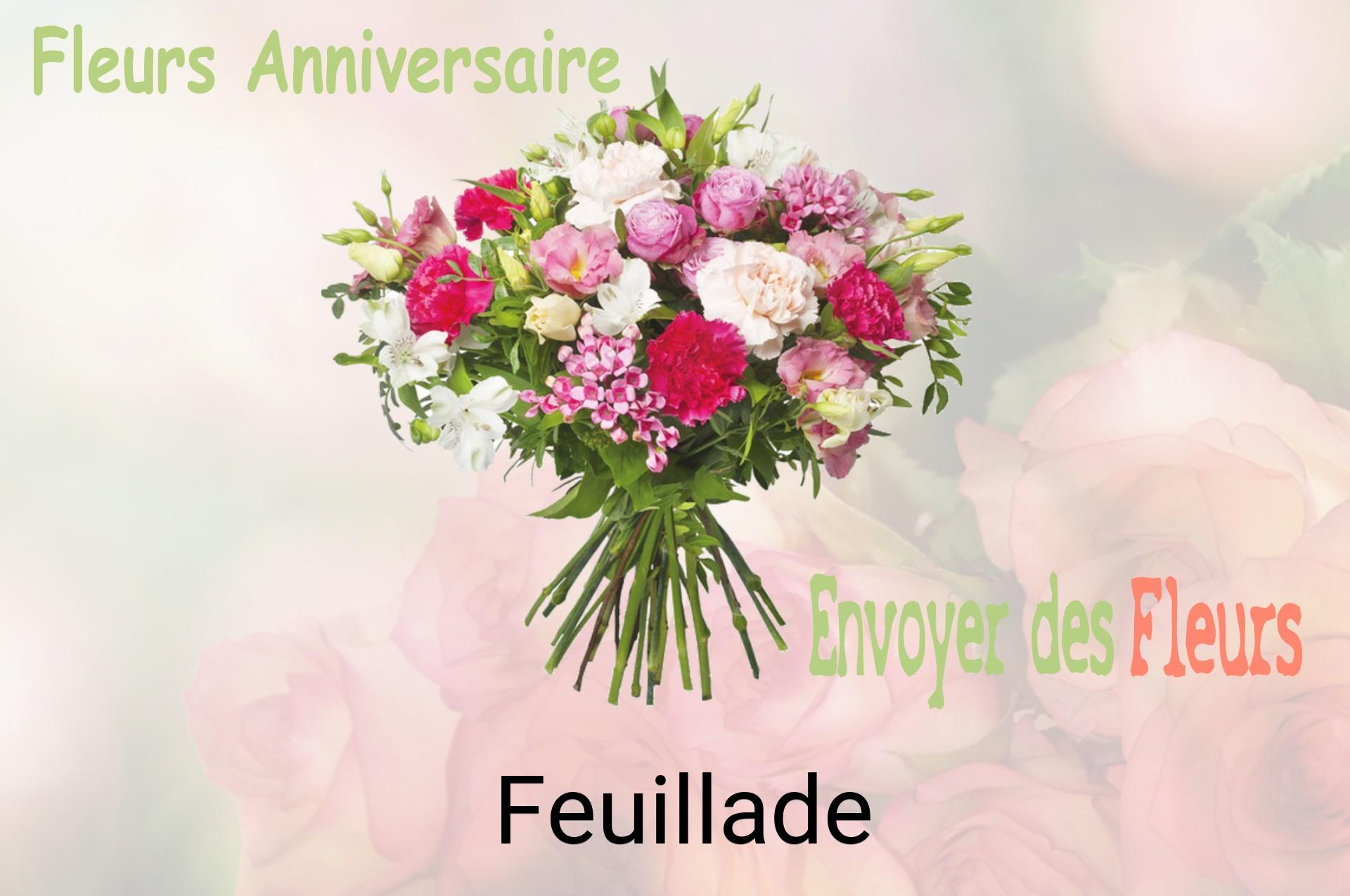 Bouquet de fleurs d’anniversaire livré à Feuillade