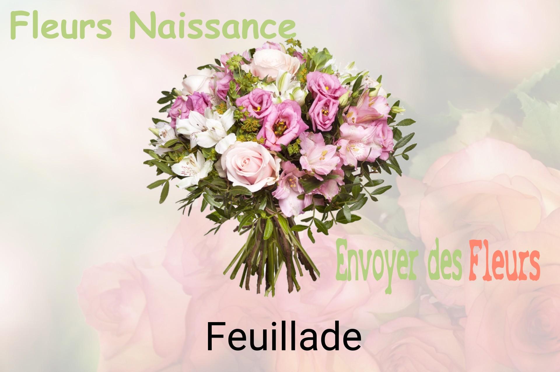 Bouquet de fleurs de naissance livré à Feuillade